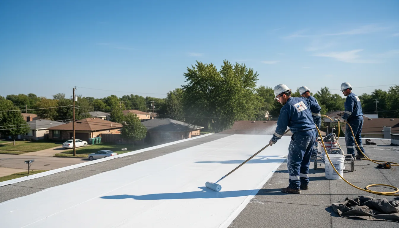 Commercial roof coating in Plantersville, TX near me